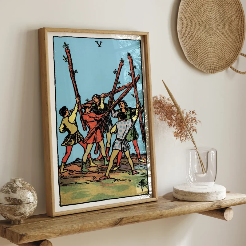 Five of Wands :Tarot Card