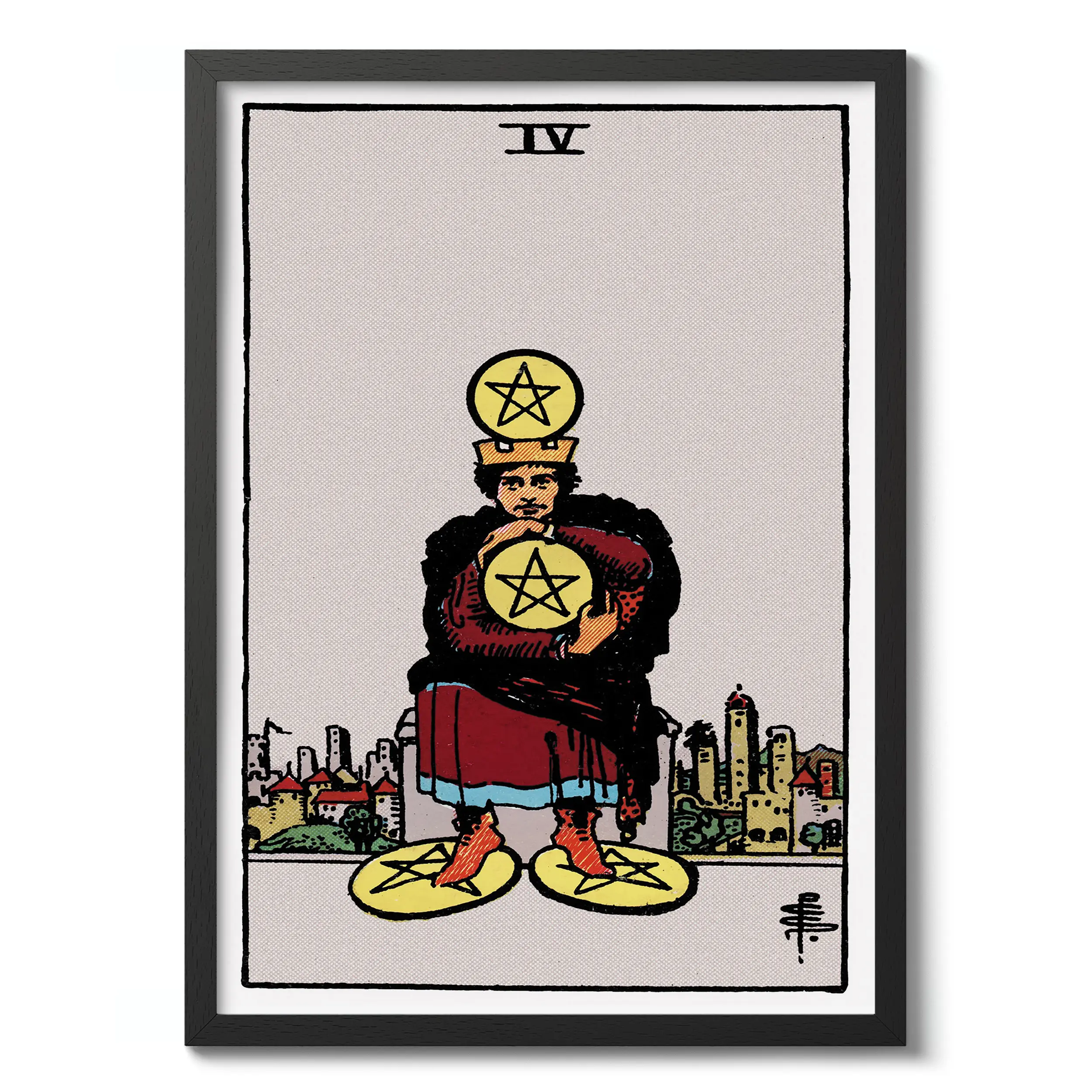 Four of Pentacles :Tarot Card