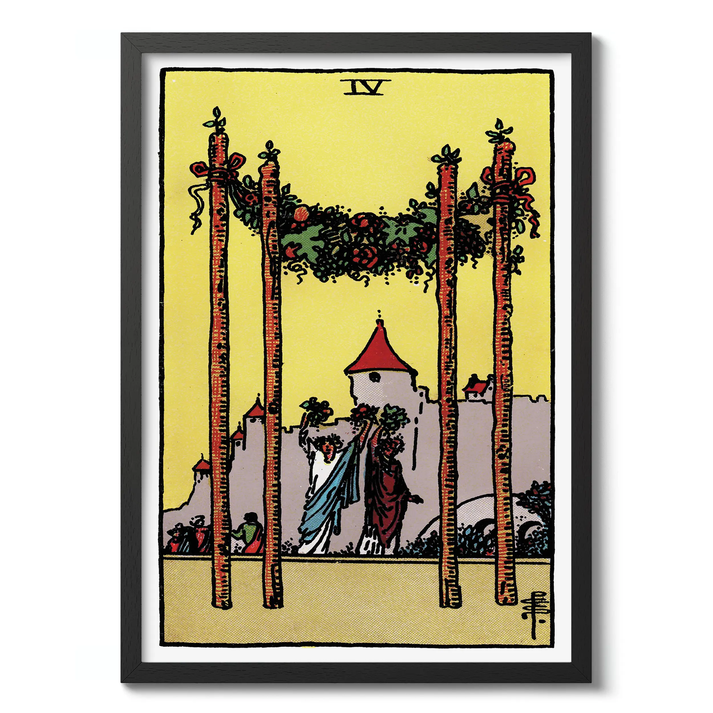 Four of Wands :Tarot Card