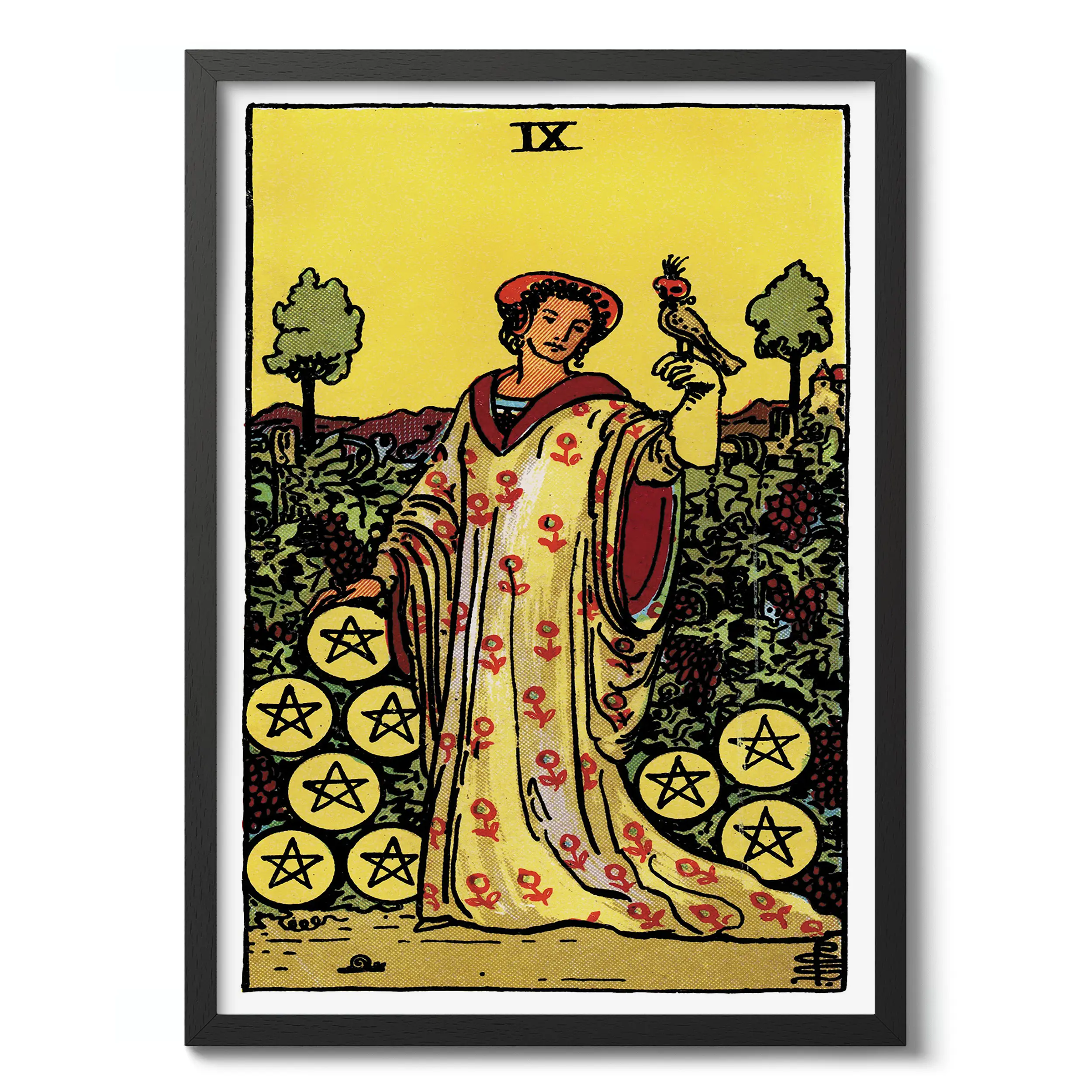 Nine of Pentacles :Tarot Card