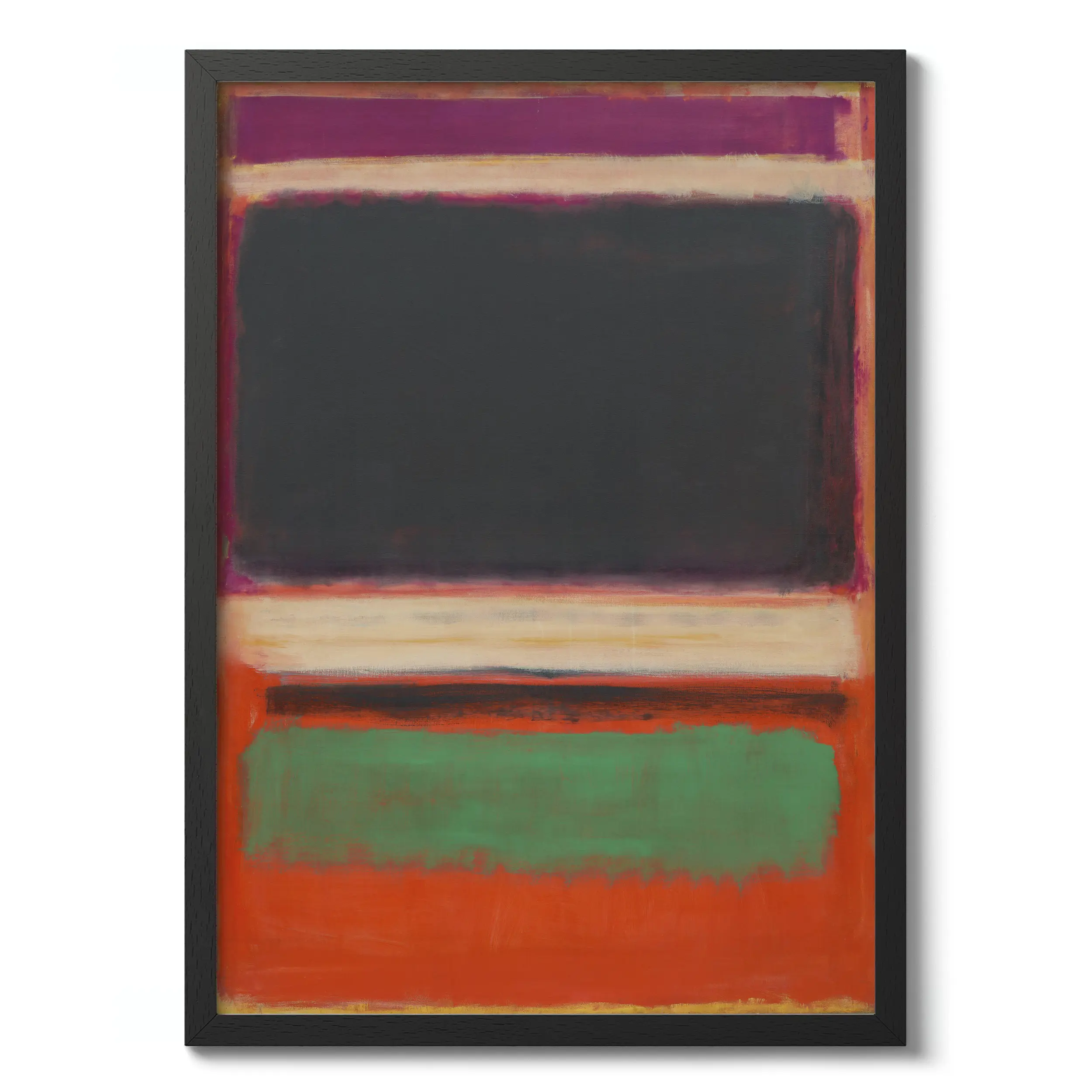 Magenta, Black, Green On Orange :Mark Rothko