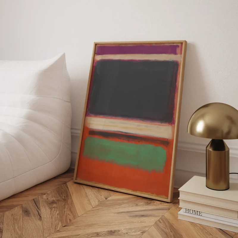 Magenta, Black, Green On Orange :Mark Rothko
