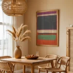 Magenta, Black, Green On Orange :Mark Rothko