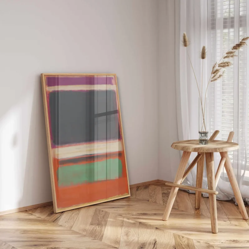 Magenta, Black, Green On Orange :Mark Rothko