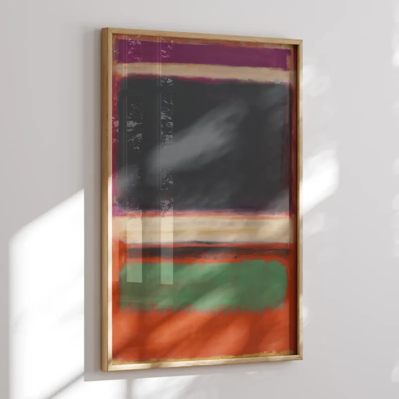 Magenta, Black, Green On Orange :Mark Rothko