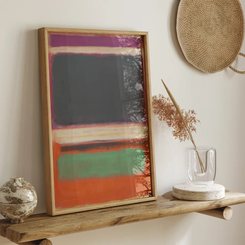 Magenta, Black, Green On Orange :Mark Rothko