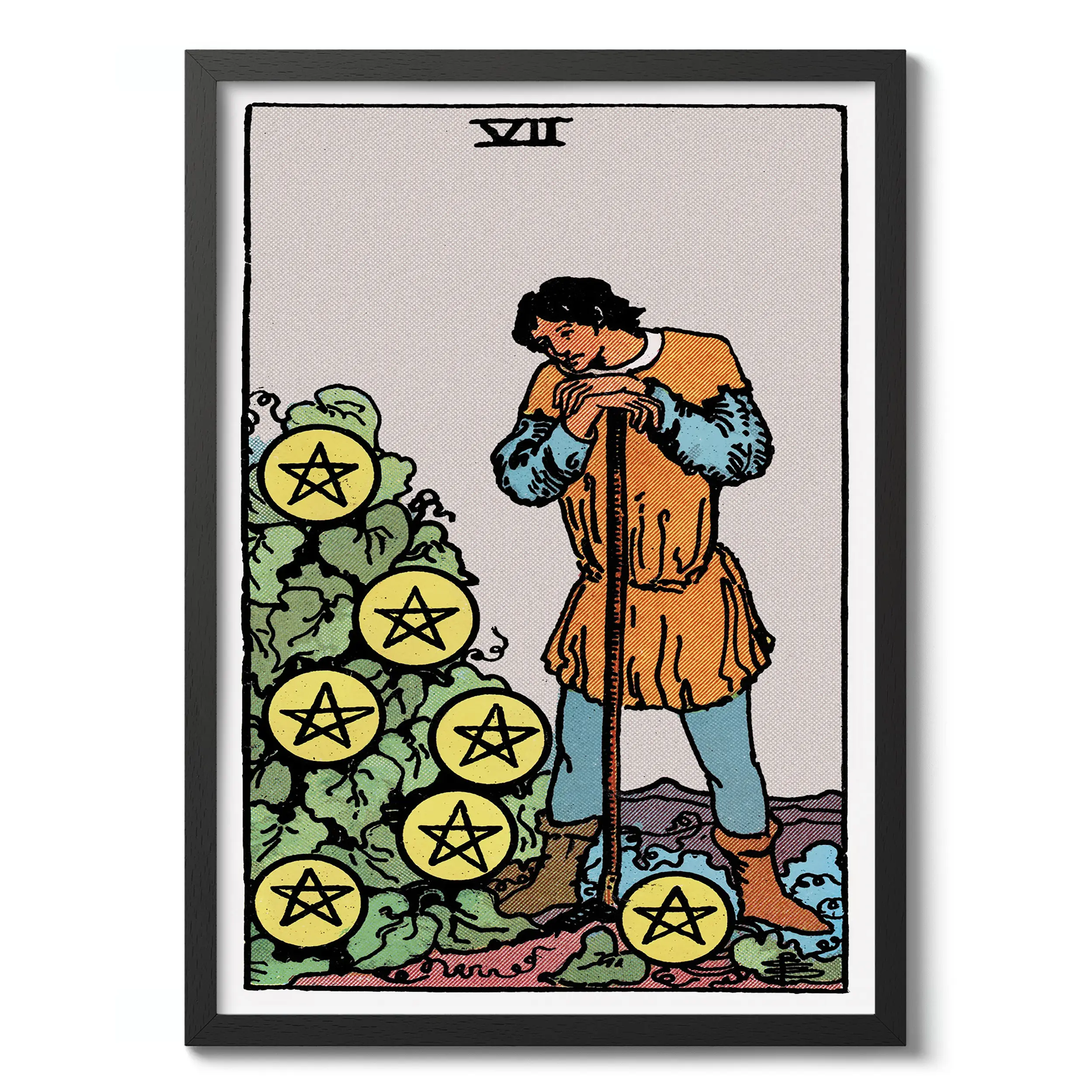 Seven of Pentacles :Tarot Card