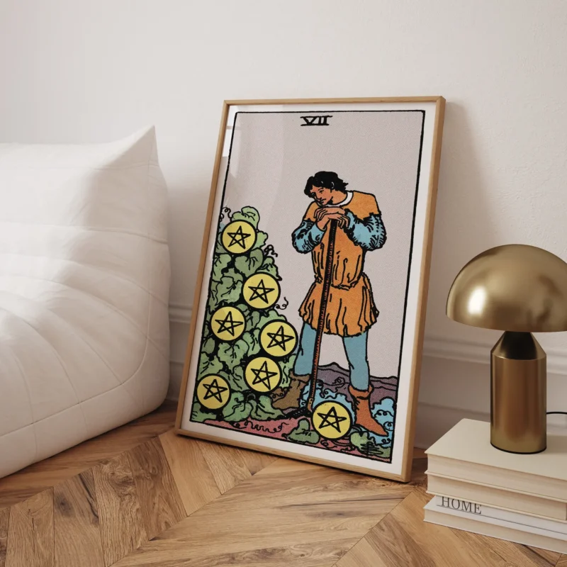 Seven of Pentacles :Tarot Card