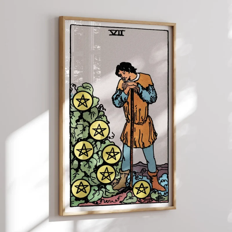 Seven of Pentacles :Tarot Card