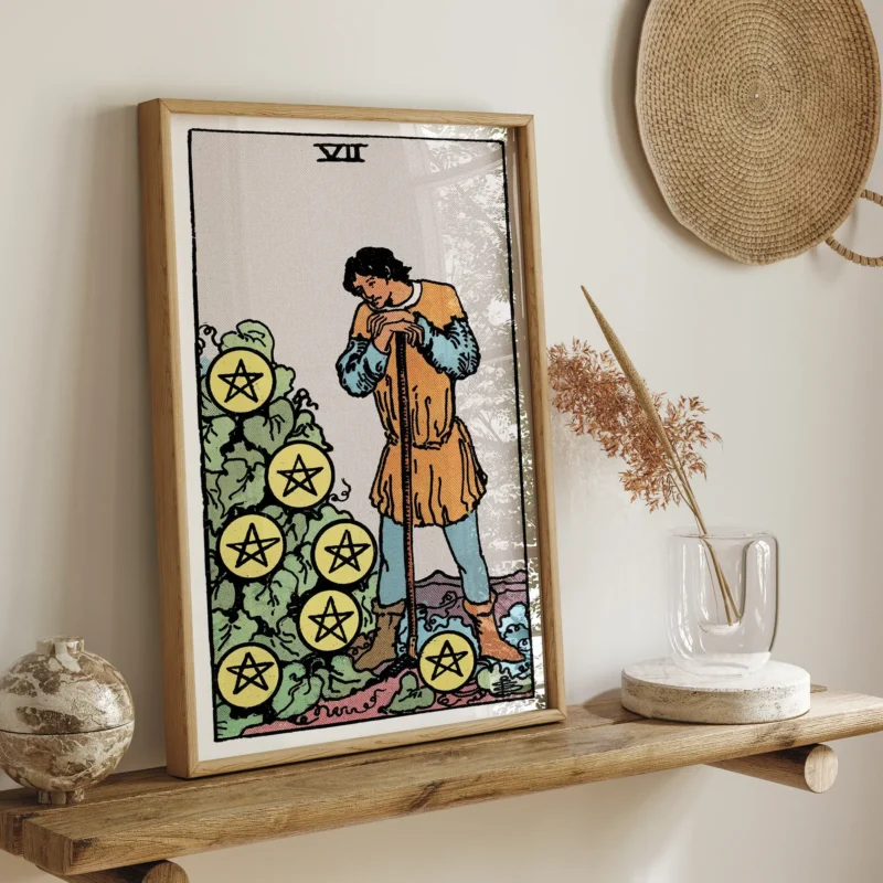 Seven of Pentacles :Tarot Card