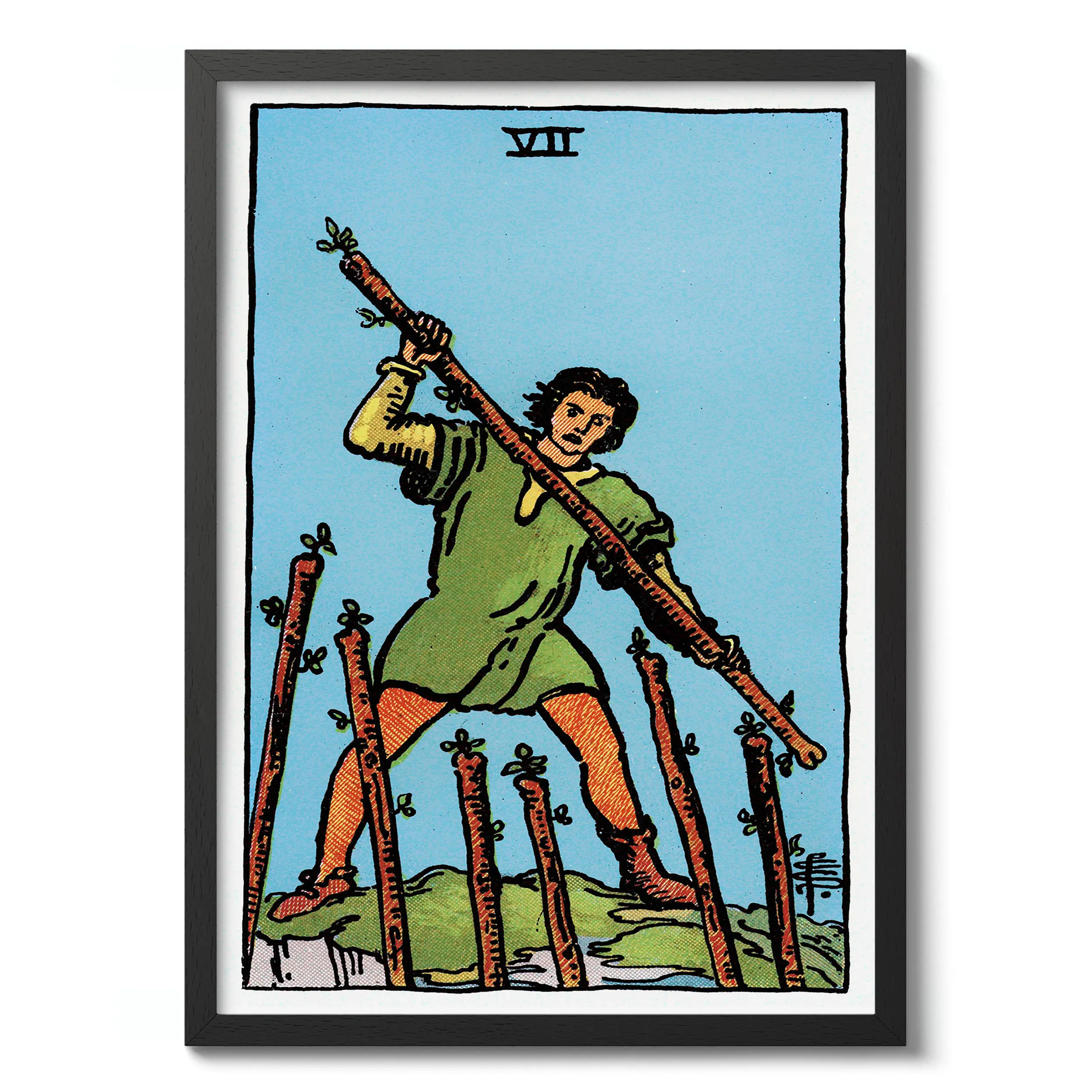 Seven of Wands :Tarot Card
