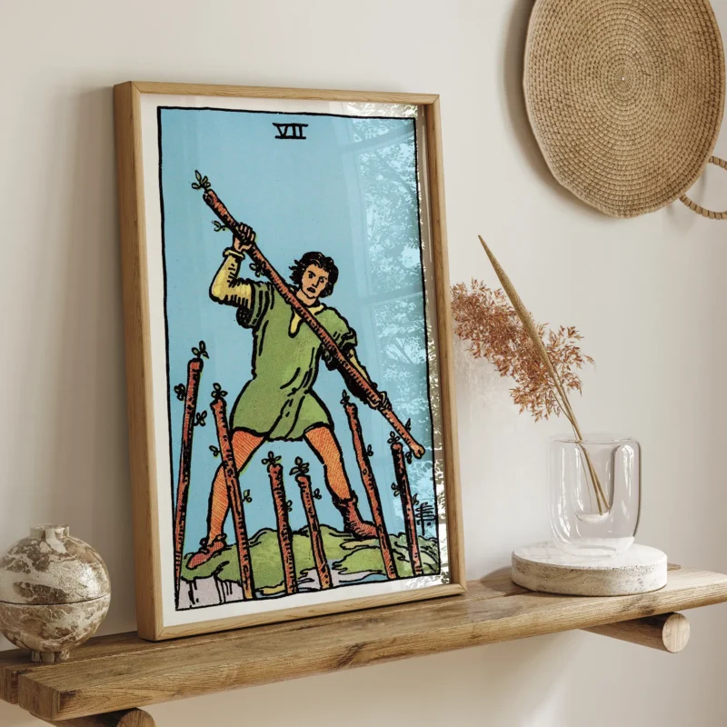 Seven of Wands :Tarot Card