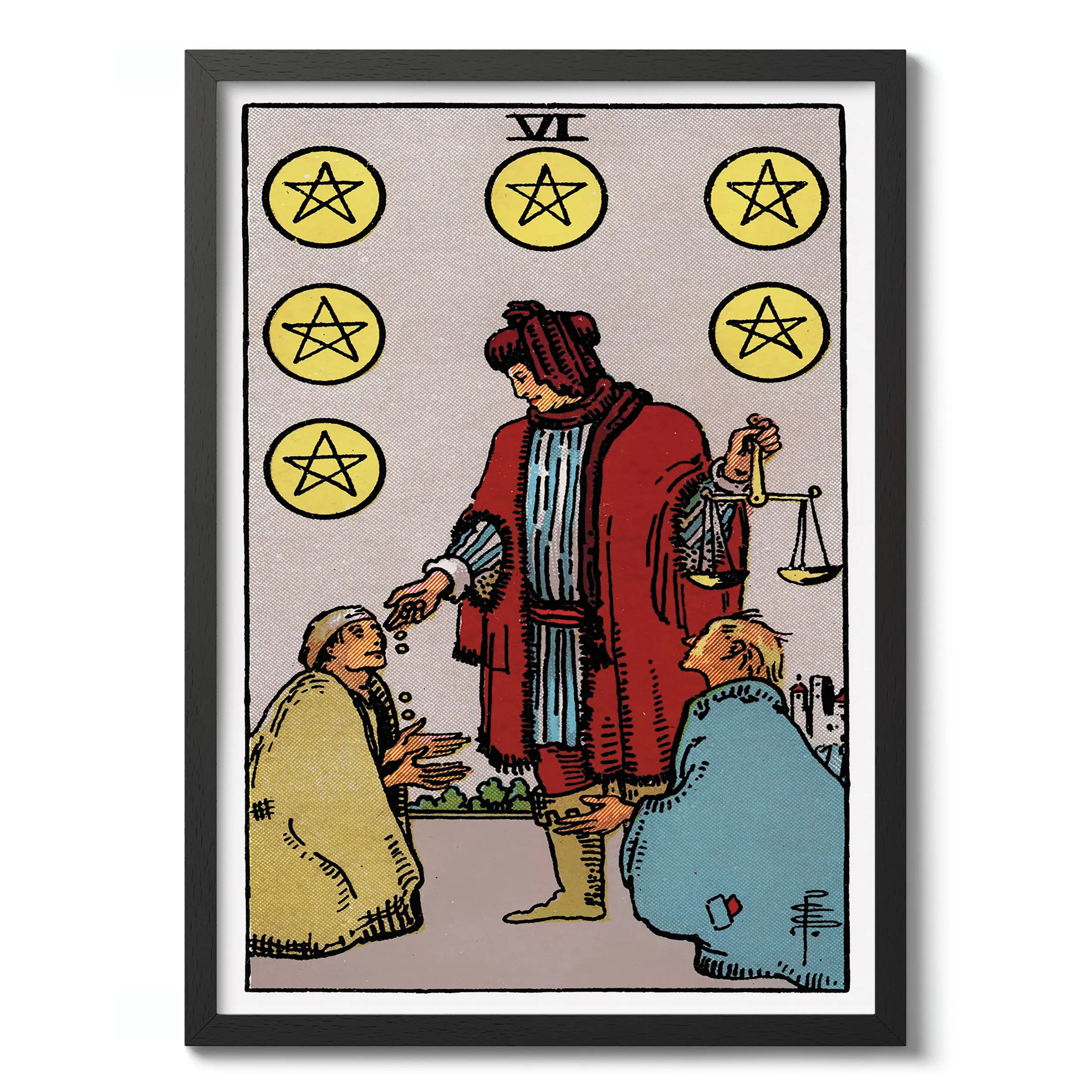 Six of Pentacles :Tarot Card