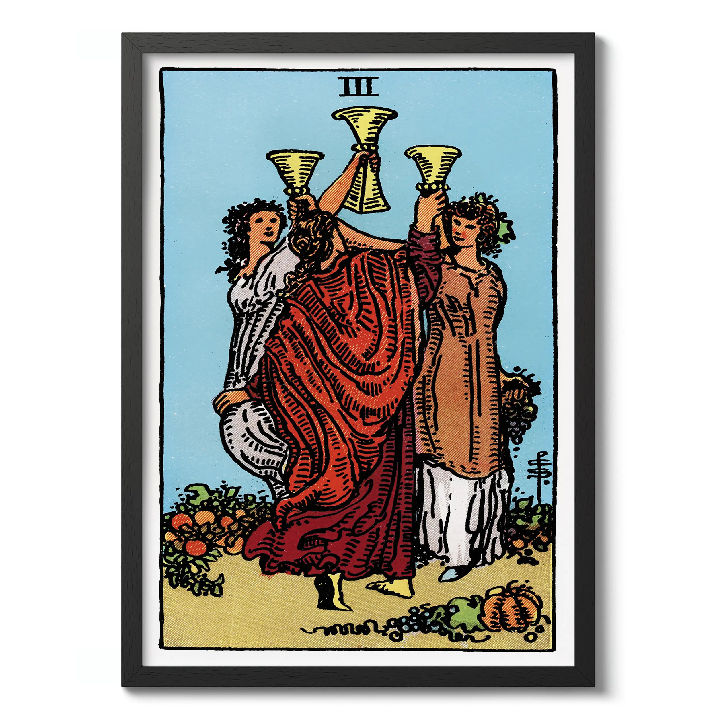 Three of Cups :Tarot Card