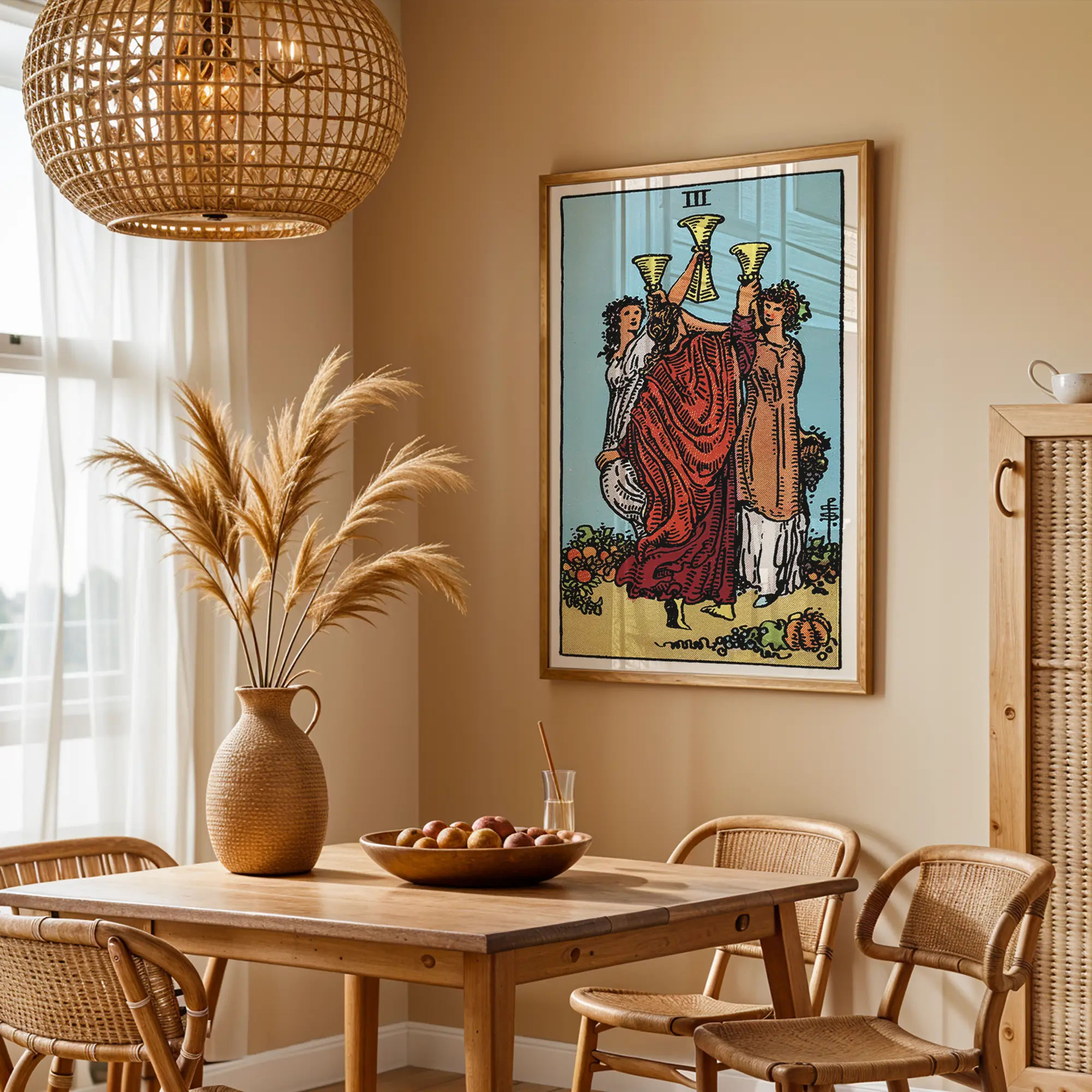 Three of Cups :Tarot Card