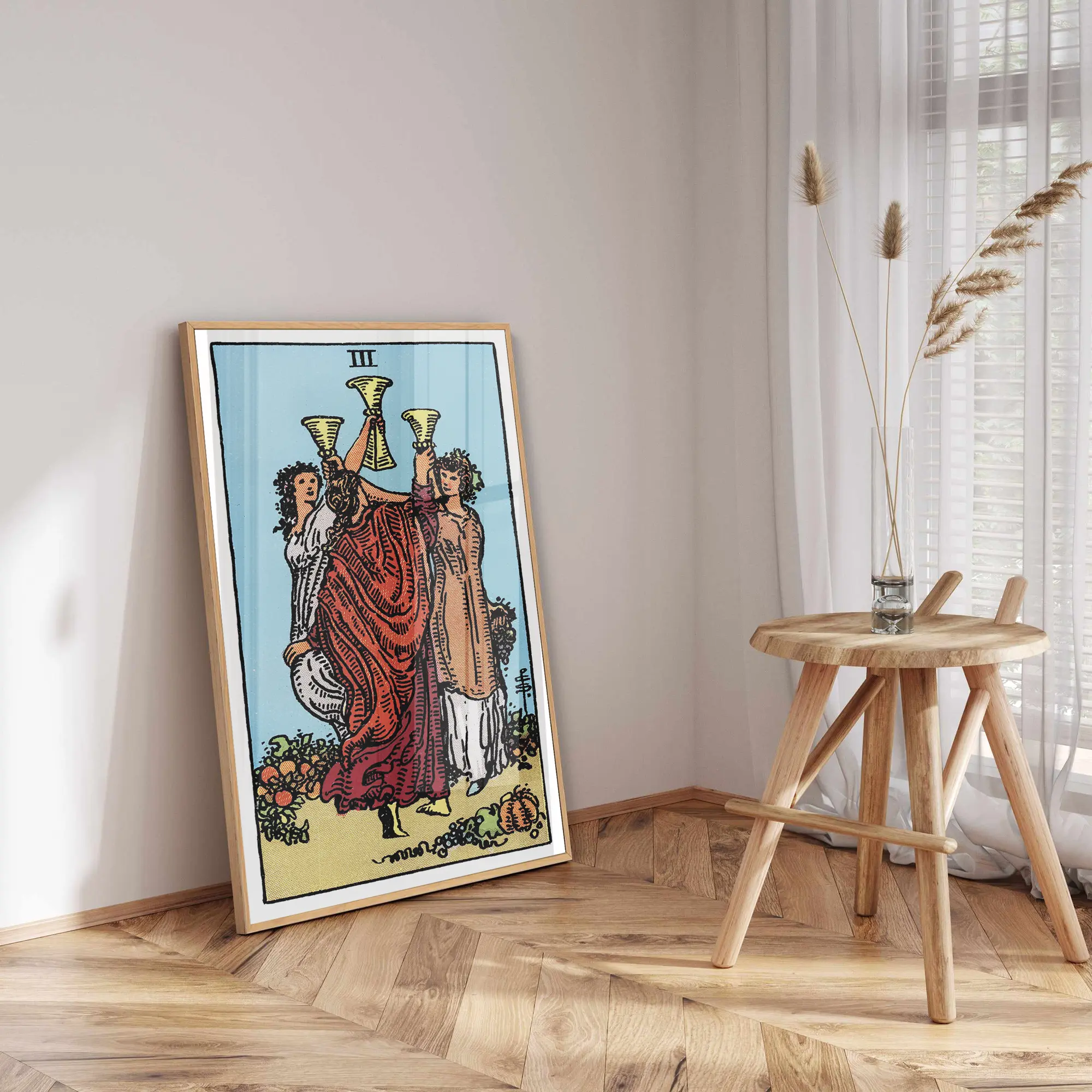 Three of Cups :Tarot Card