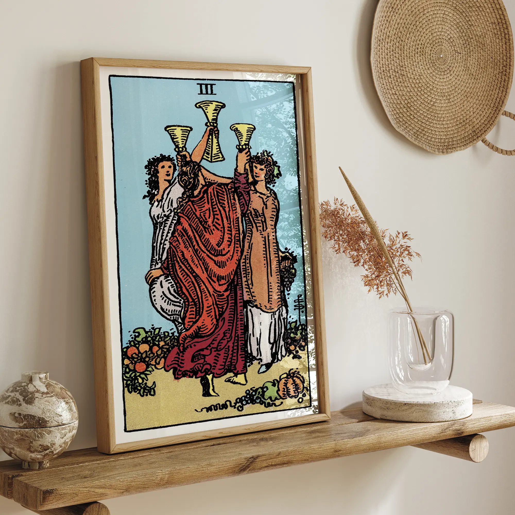 Three of Cups :Tarot Card