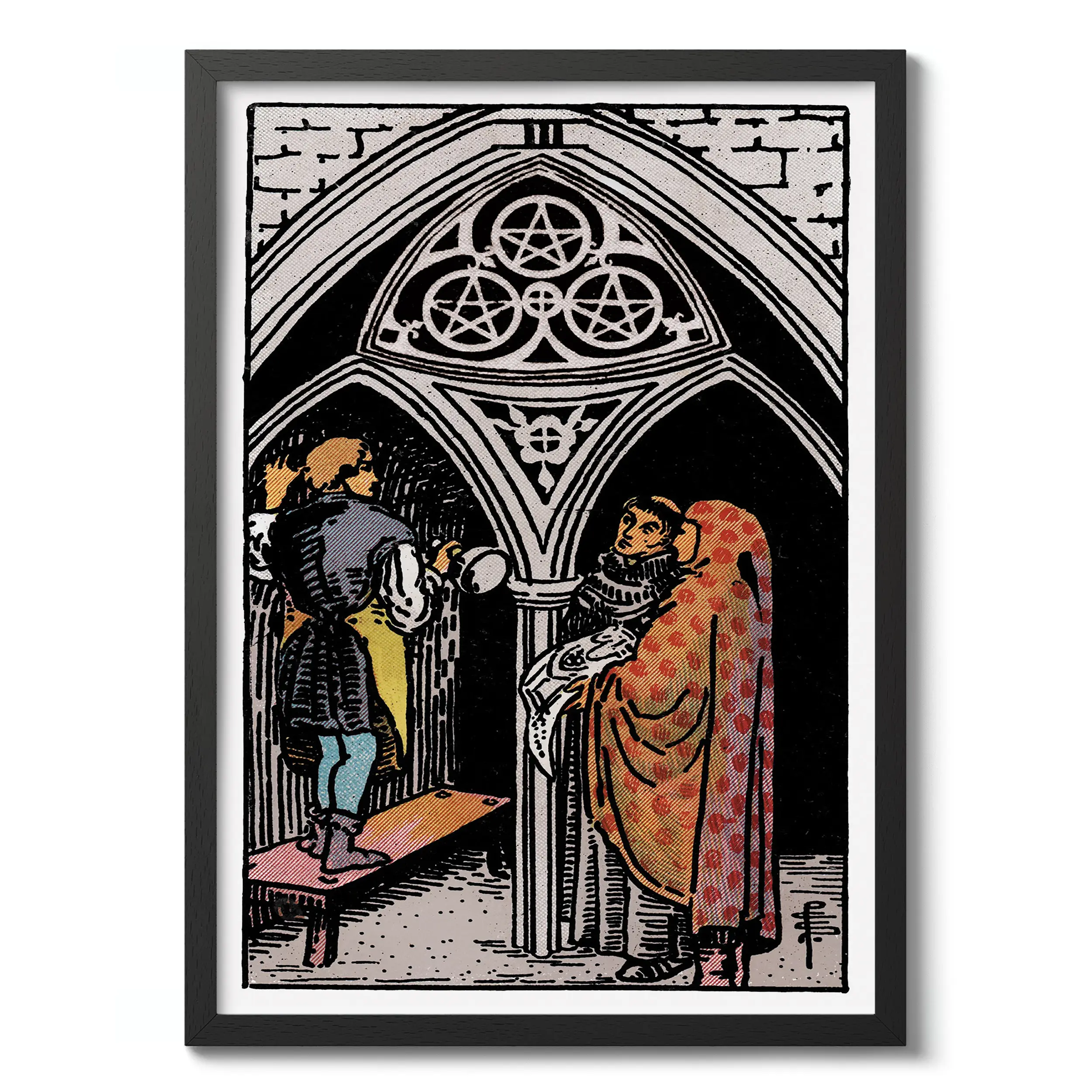 Three of Pentacles :Tarot Card
