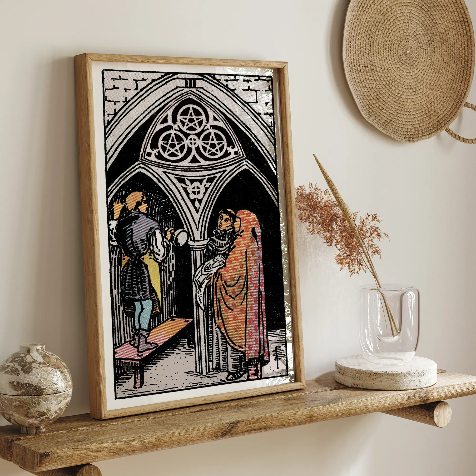 Three of Pentacles :Tarot Card