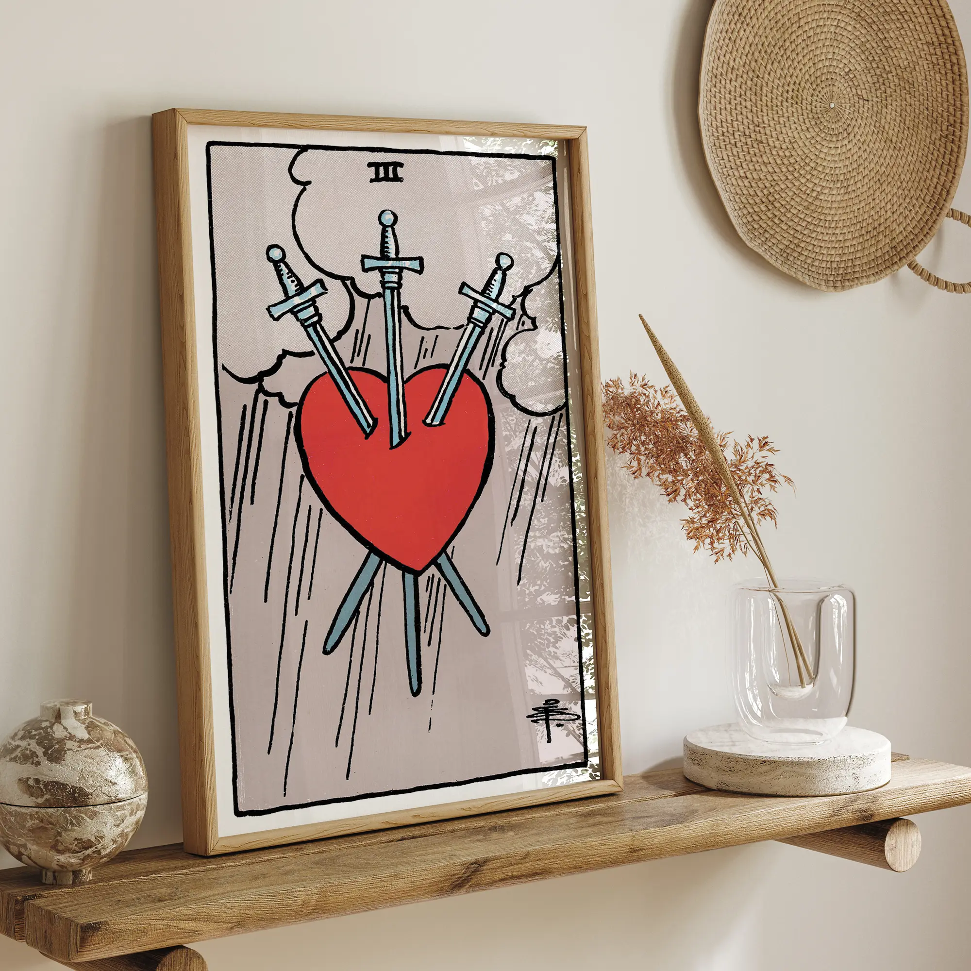 Three of Swords :Tarot Card