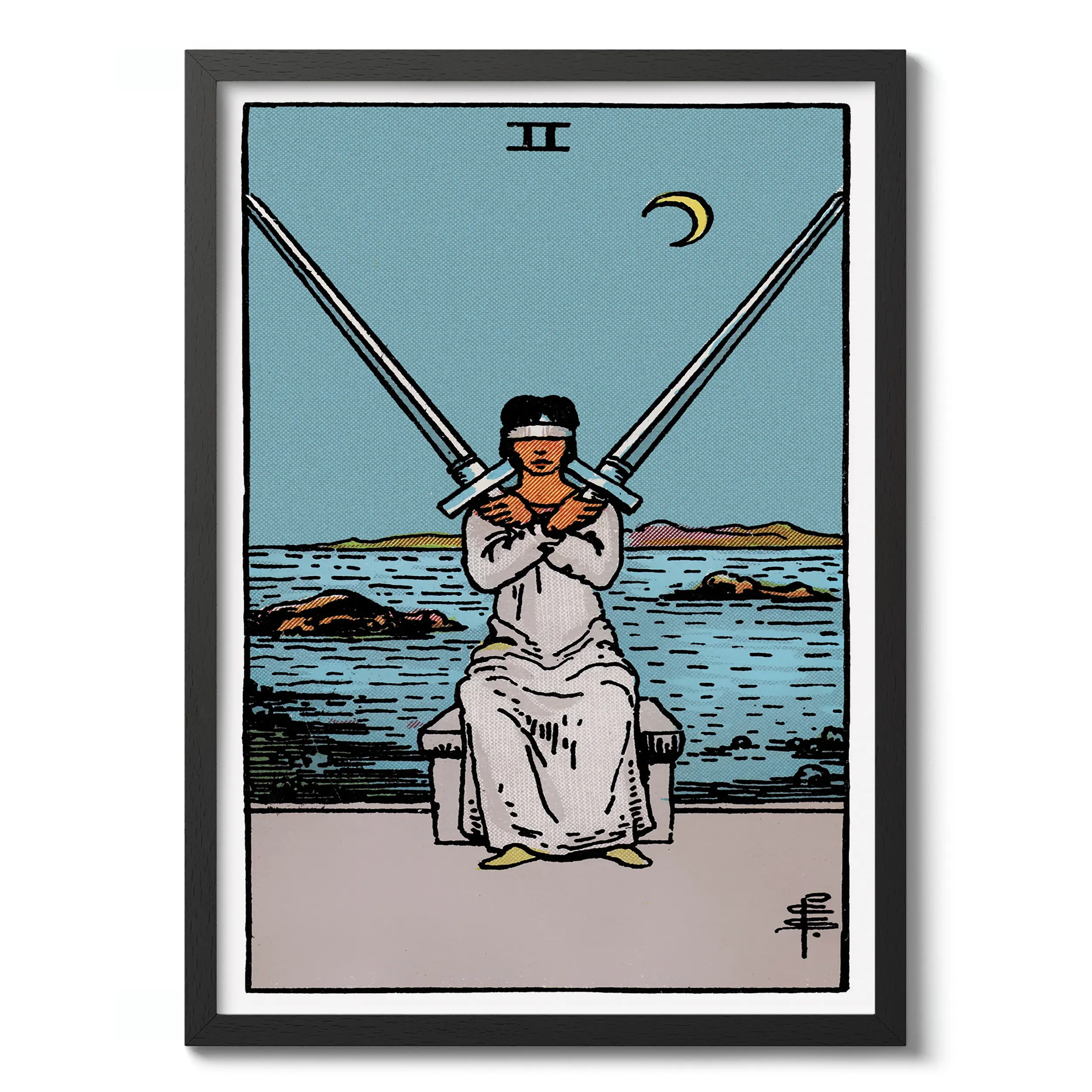Two of Swords :Tarot Card