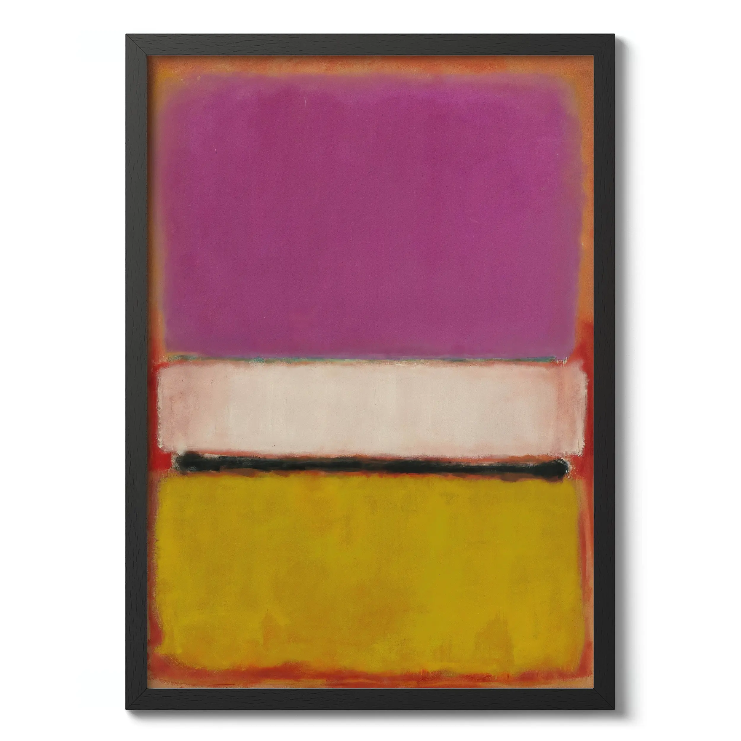 White Center Yellow, Pink and Lavender on Rose :Mark Rothko