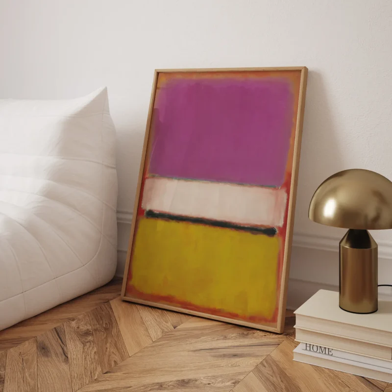 White Center Yellow, Pink and Lavender on Rose :Mark Rothko