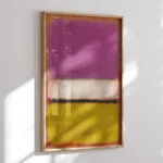 White Center Yellow, Pink and Lavender on Rose :Mark Rothko