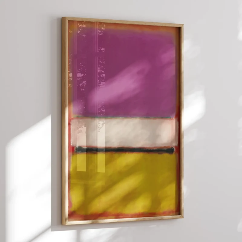 White Center Yellow, Pink and Lavender on Rose :Mark Rothko