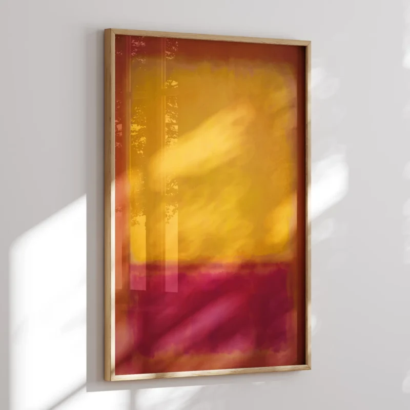 Yellow And Red Over Purple :Mark Rothko