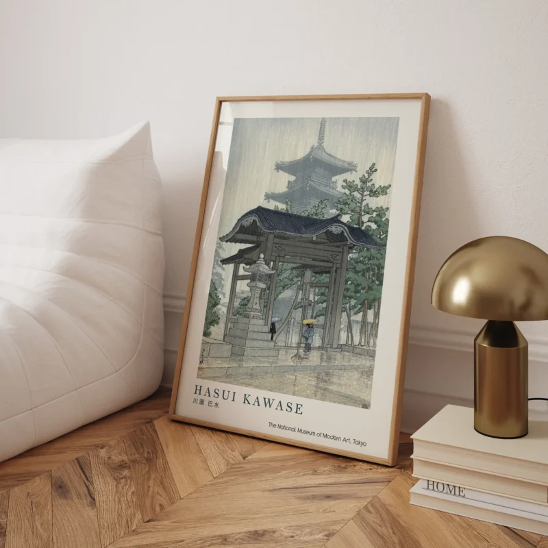 The Zensetsu Temple, Sanshu :Hasui Kawase