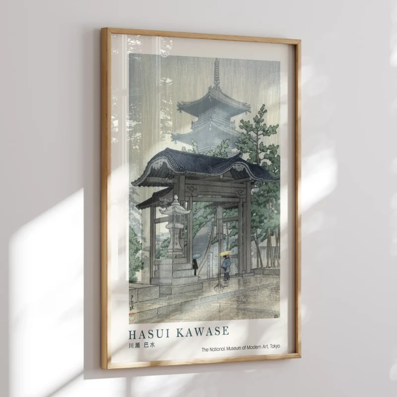 The Zensetsu Temple, Sanshu :Hasui Kawase