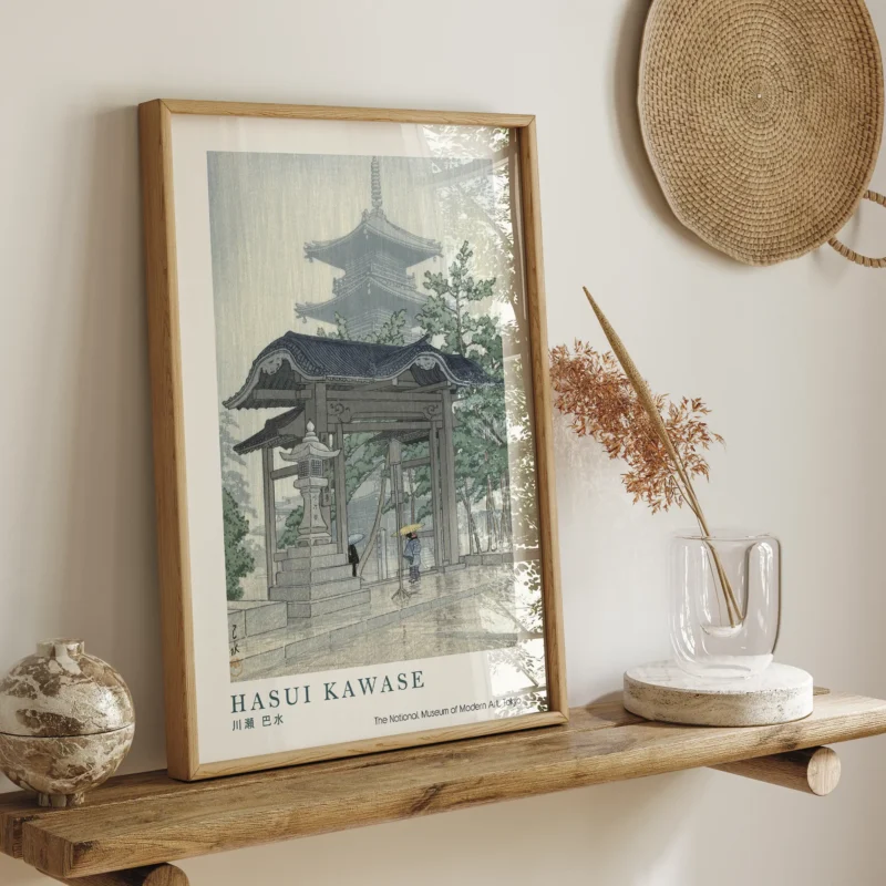 The Zensetsu Temple, Sanshu :Hasui Kawase